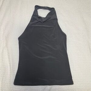 Aritzia Wilfred Smooth Matter Tower Top - Charcoal